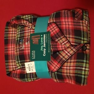 Croft & Barrow Flannel Joy Love + Cozy Jammies 2-Piece Sleep Set 100% Cotton XXL